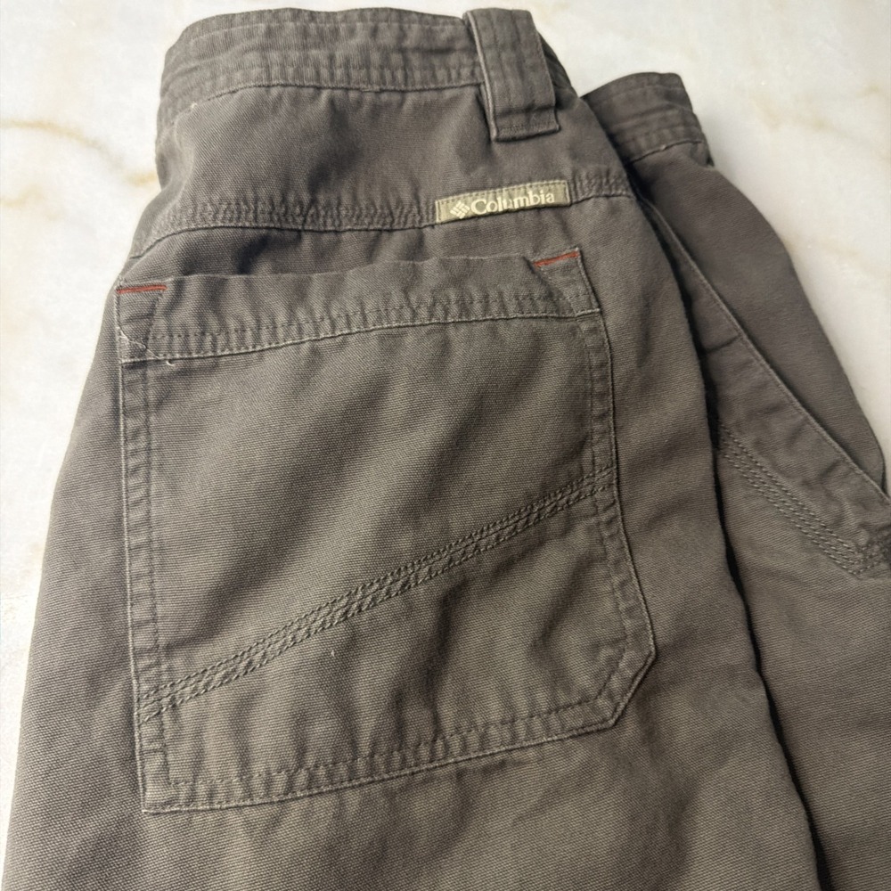 Mens Columbia Omni Shield Cargo Fishing Outdoors Hiking Shorts Green Size 34 - Picture 3 of 10